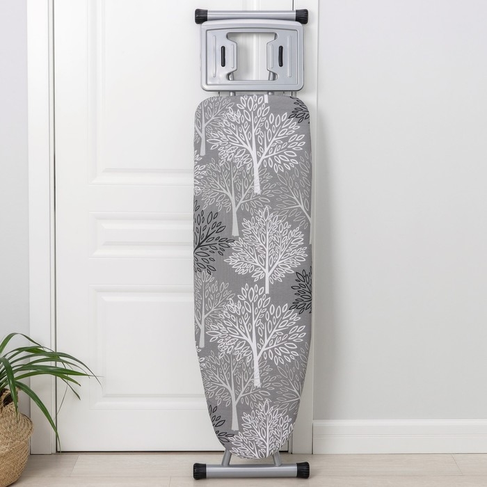 Доска гладильная Dogrular &laquo;Элона&raquo;, 120&times;38 см, регулируемая высота до 90 см, цвет серый