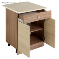 Шкаф напольный, 600 &times; 840 &times; 450 Ясень шимо темный/Ясень шимо светлый