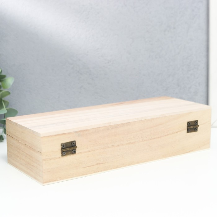 Шкатулка дерево под роспись Шкатулка дерево под роспись "Прямоугольная с крючком" 24х9,5х6 см