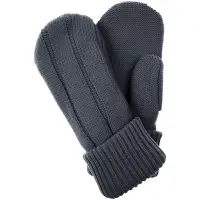 Варежки Knit Beat, серые (графит), размер S/M