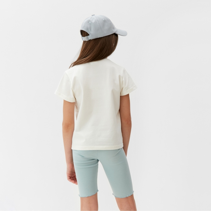 Комплект для девочки (футболка и велосипедки) MINAKU, цвет голубой, рост 98 см Комплект для девочки (футболка и велосипедки) MINAKU, цвет голубой, рост 98 см