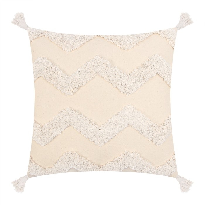 Наволочка декоративная &laquo;Этель&raquo; Бохо, 45х45 см, цвет молочный, 100% хлопок