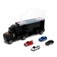 Грузовик &laquo;Автовоз&raquo;, с 4 машинками цвет МИКС