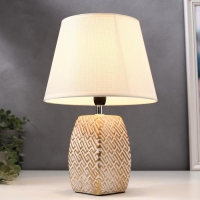 Лампа настольная 16444/1WT E14 40вт бело-золотой 22х22х34 см RISALUX