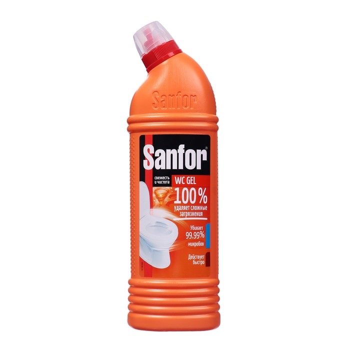 Средство чистящее для унитаза Sanfor WC gel super power, 750 мл