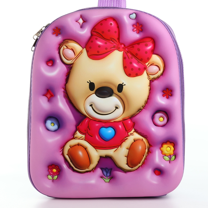 Рюкзак детский на молнии &laquo;Выбражулька&raquo;, цвет сиреневый