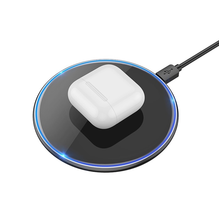 Беспроводное зарядное устройство Hoco CW6 Pro, PD/QC 15 Вт 2 А, черный Беспроводное зарядное устройство Hoco CW6 Pro, PD/QC 15 Вт 2 А, черный