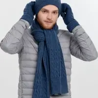 Варежки Heat Trick, синий меланж, размер L/XL