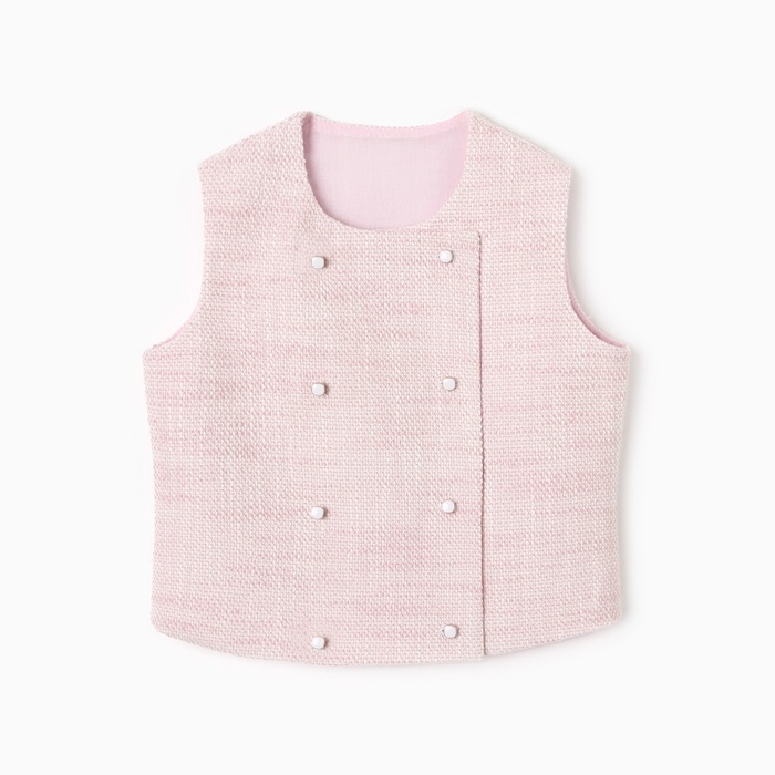 Жилетка для девочки, MINAKU :Party Dress, цвет розовый, рост 134 см