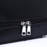 Сумка женская на молнии, цвет чёрный