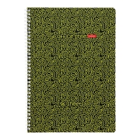 Тетрадь A4, 96 листов в линейку на гребне "Лабиринт", обложка мелованный картон, глянцевая ламинация, тиснение, блок 65 г/м2, 4В МИКС Тетрадь A4, 96 листов в линейку на гребне "Лабиринт", обложка мелованный картон, глянцевая ламинация, тиснение, блок 65 г/м2, 4В МИКС