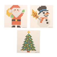 Аквамозаика &laquo;Дед Мороз: Снеговичок и ёлочка&raquo;, 3 фигурки, 801 шарик