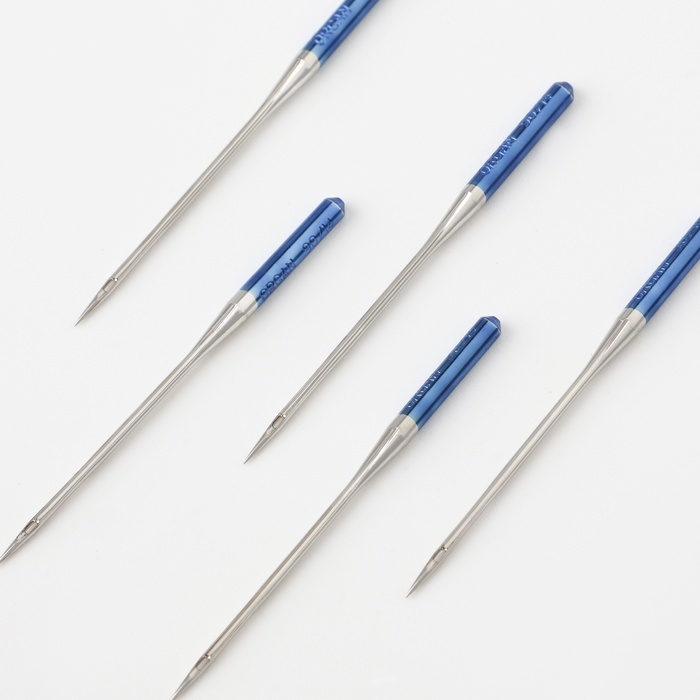 Иглы для бытовых швейных машин, для джинсовых тканей, №90/14, 5 шт Иглы для бытовых швейных машин, для джинсовых тканей, №90/14, 5 шт