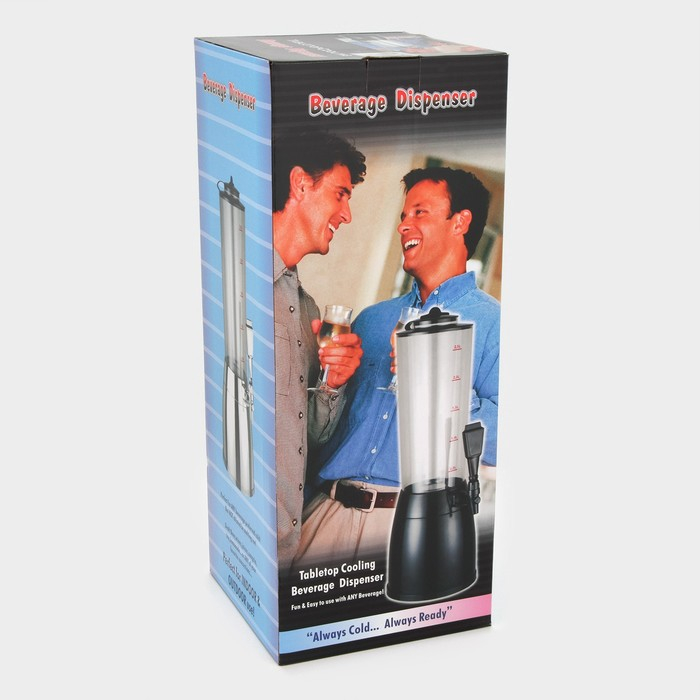 Башня пивная с ёмкостью для льда &laquo;Меркурий&raquo;, 2,5 л, цвет чёрный