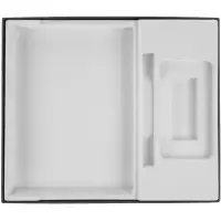 Коробка Overlap под ежедневник, аккумулятор и ручку, ver.2, черная