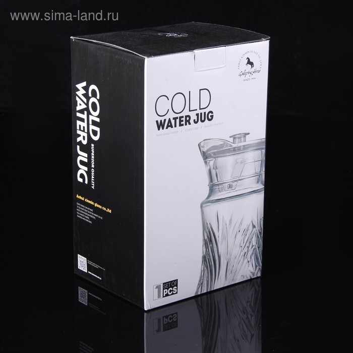 Кувшин &laquo;Лия&raquo;, 1,6 л, 17&times;12,5&times;25,5 см, стекло, прозрачный