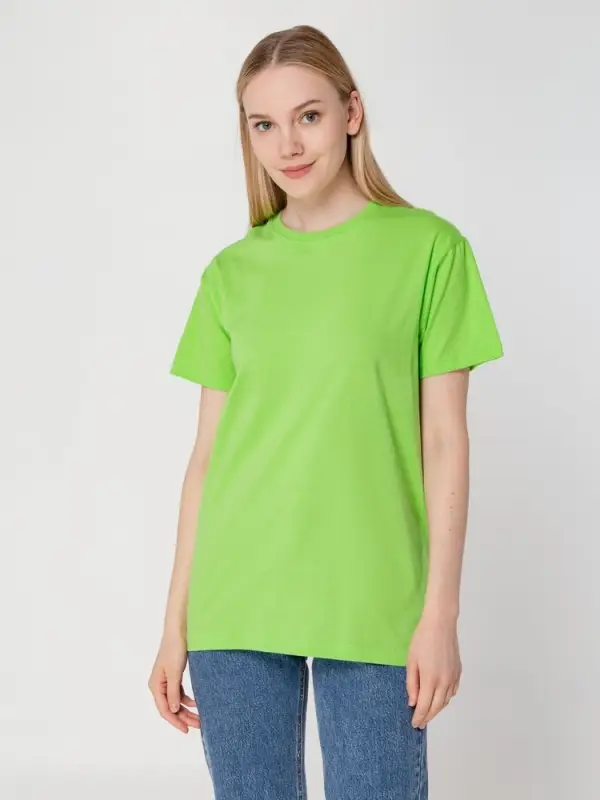 Футболка унисекс T-bolka 160, зеленое яблоко, размер S