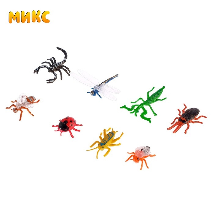 Набор животных &laquo;Насекомые&raquo;, 8 фигурок, МИКС
