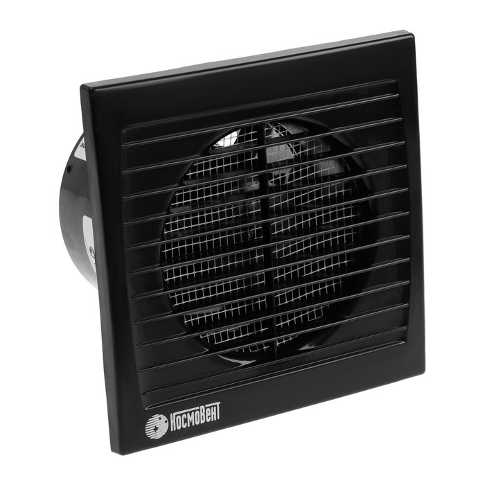 Вентилятор вытяжной "КосмоВент" В100-ок, d=100 мм, 10 Вт, 40 дБ, 105 м&sup3;/ч, обр.клапан, черн