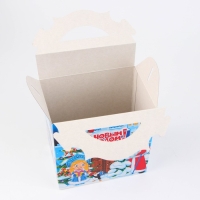 Новый год. Коробка подарочная новогодняя Ларец "Крепость" 18,2 х 11,5 х 26 см.