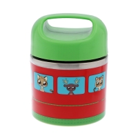 Ланч-бокс "В мире зверей", 630 мл, сохраняет тепло 3 ч, 11 х 15 см, зеленый Ланч-бокс "В мире зверей", 630 мл, сохраняет тепло 3 ч, 11 х 15 см, зеленый