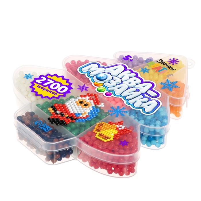 Набор шариков для аквамозаики &laquo;Ёлочка&raquo;, 2700 шариков