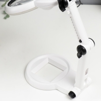 Лампа-лупа для творчества LEDx18 от 3ААА, USB белый 24,5х22 см Лампа-лупа для творчества LEDx18 от 3ААА, USB белый 24,5х22 см