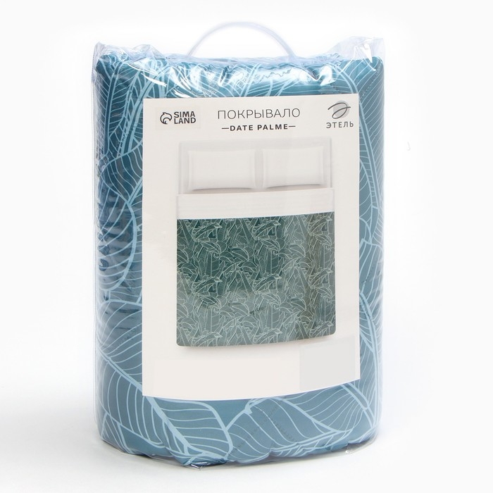 Покрывало "Этель" евро Date palme, 230х210&plusmn;5 см, микрофибра