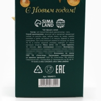 Новый год! Чай чёрный &laquo;Роскошного Нового года&raquo; в коробке-книге, вкус: мята, 100 г.