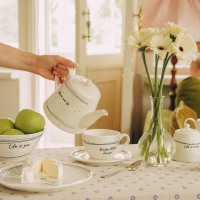 Набор салатников фарфоровых SL Home &laquo;Милый дом&raquo;, 700 мл, d=16 см, цвет белый