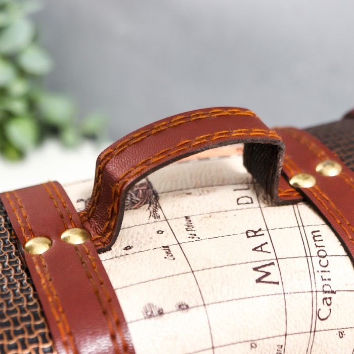 Шкатулка дерево Шкатулка дерево "Карта" 11,5х17,3х10,7 см