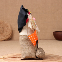 Оберег-домовой "Кузя в кепке, с перцем ", 22х13х10 см МИКС Оберег-домовой "Кузя в кепке, с перцем ", 22х13х10 см МИКС