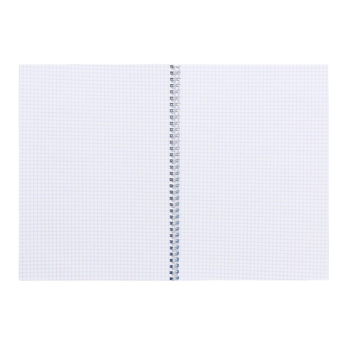 Тетрадь на гребне A4 60 листов в клетку Calligrata Голубая, пластиковая обложка, блок офсет Тетрадь на гребне A4 60 листов в клетку Calligrata Голубая, пластиковая обложка, блок офсет