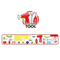 Конструктор в чемодане &laquo;Объёмная мозаика&raquo;, с электрическим шуруповертом, 54 модели, 292 детали