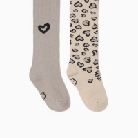 Набор колготок Крошка Я Leo love, рост 68-74 см, бежевый