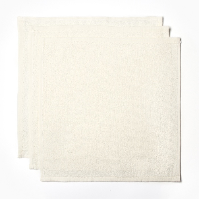 Набор махровых полотенец Набор махровых полотенец "Змея на ёлке" 30х30 см - 3 шт, хлопок 340гр/м2