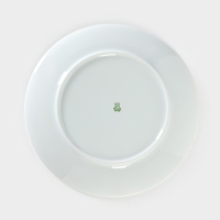 Тарелка фарфоровая &laquo;Сафари. Зебра&raquo;, d=24 см, цвет белый