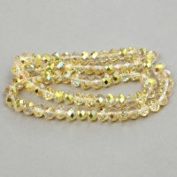 Бусины из стекла, набор 72 шт., размер 1 шт. &mdash; 8 мм, цвет золотой