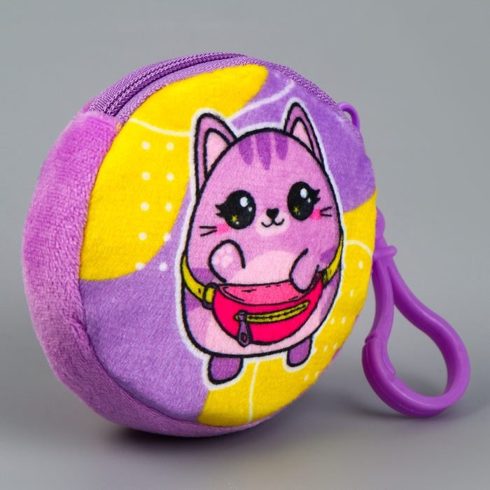 Кошелёк детский для девочки в шоубоксе &laquo;Зверюшки&raquo;, плюш, цвет МИКС