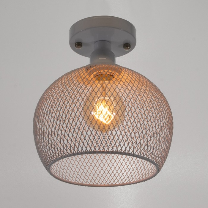 Светильник "Шар" 1х40Вт E27 белый 22х22х22 см BayerLux