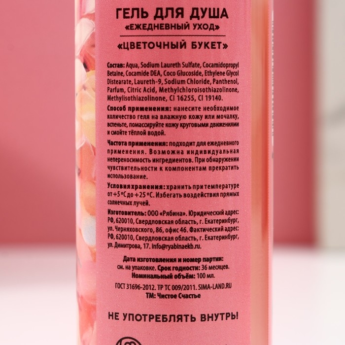 Подарочный набор косметики &laquo;Пусть сбываются мечты!&raquo;, гель для душа 100 мл и бомбочка для ванны 40 г, ЧИСТОЕ СЧАСТЬЕ