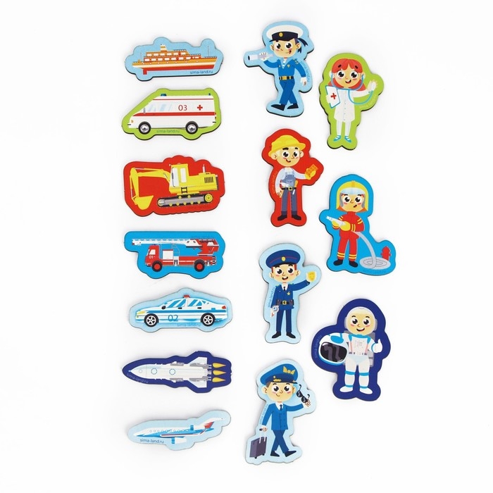 Развивающие магниты «Профессии и транспорт» Развивающие магниты «Профессии и транспорт»