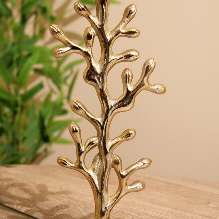 Подсвечник Подсвечник "Фьюри" алюминий 10х11,5х30 см