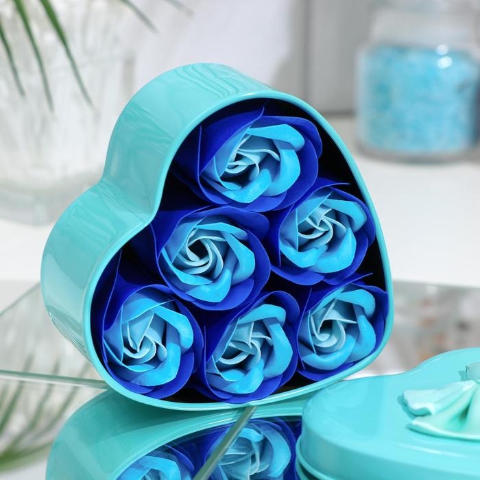 Мыльные розочки, трёхцветные,набор 6 шт. Мыльные розочки, трёхцветные,набор 6 шт.