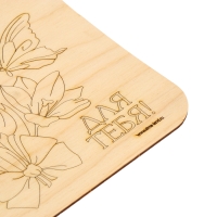 Доска для выжигания &laquo;Тюльпаны с бабочкой&raquo;