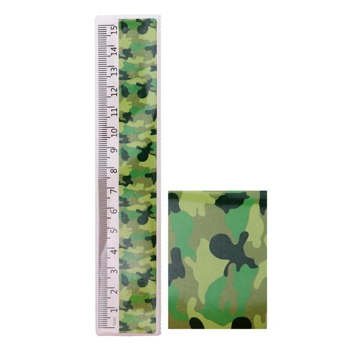 Набор настольный детский Набор настольный детский "Милитари" (подставка+2 карандаша+линейка+точилка+ластик+блокнот 8 листов)