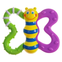 Погремушка &laquo;Бабочка&raquo; с эластичными элементами, Крошка Я