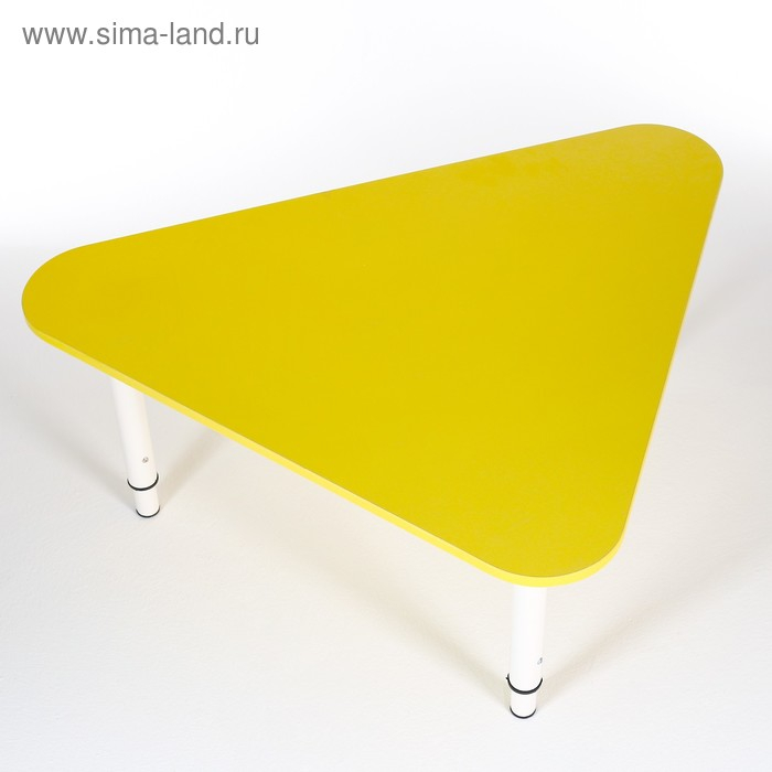Стол Треугольник растущий гр.0-3 на металлокаркасе, Желтый