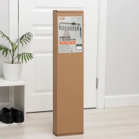 Вешалка настенная с полкой, 8 крючков, 97,5&times;22&times;26,5 см, цвет медный антик