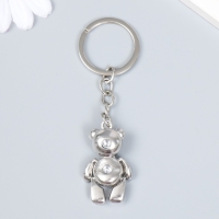 Брелок металл "Мишка" серебро, лапы двигаются 2,3х1х4 см Брелок металл "Мишка" серебро, лапы двигаются 2,3х1х4 см
